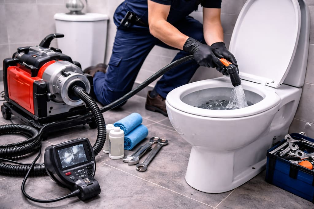 fontanero-urgente-barcelona-wc-atasco-maquina-camara-herramientas